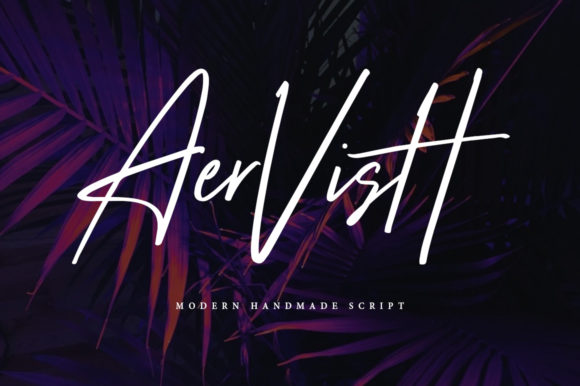 Aervish: A Handwritten Font for Web Design and Branding