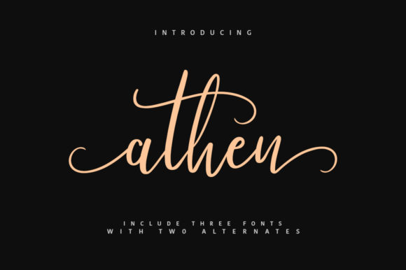 Athen: A Script Font for Editorial Elegance