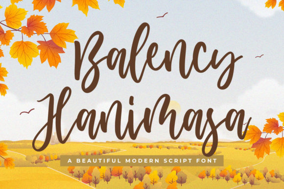 Balency Hanimasa: A Script Font for Joyful Typography