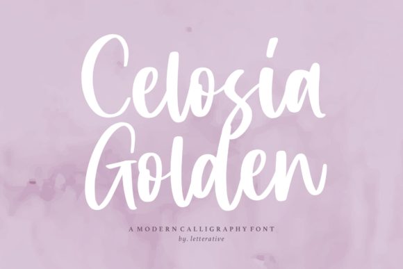 Celosia Golden: A Script Font for Creative Campaigns
