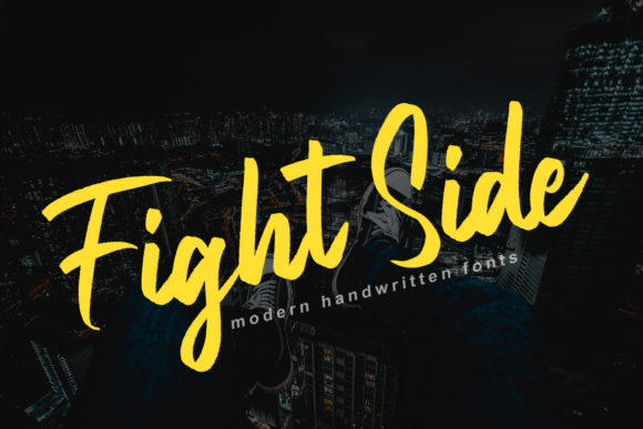 Fight Side: A Script Font for Dynamic Web Design