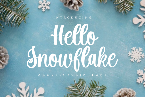 Hello Snowflake: A Handwritten Font for Modern Web Design