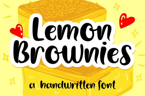 Lemon Brownies: A Font for Crafting with Character