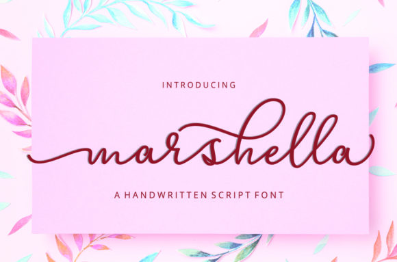 Marshella: A Modern Script Font for Editorial Design
