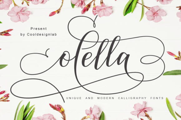 Olella: A Script Font for Elegant Web Design