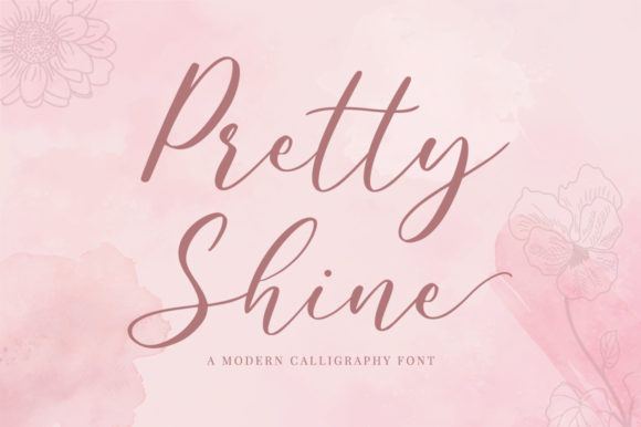 Pretty Shine Font: A Delicate Script for Handmade Crafters