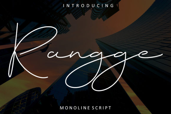 Rangge: A Handwritten Font for Editorial Design