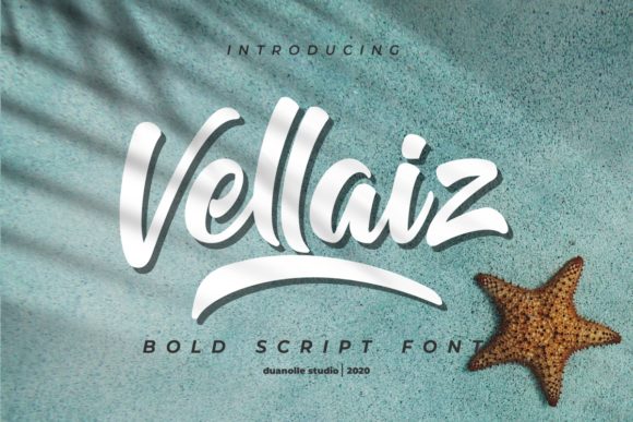 Vellaiz: A Bold Brushed Script for Creative Branding